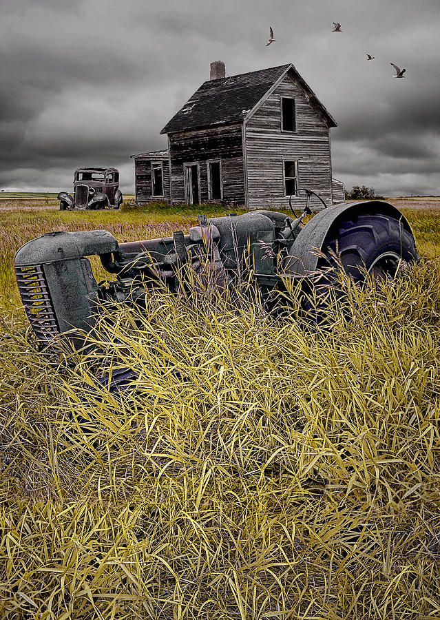 Decline of the Small Farm No 2 Photograph by Randall Nyhof