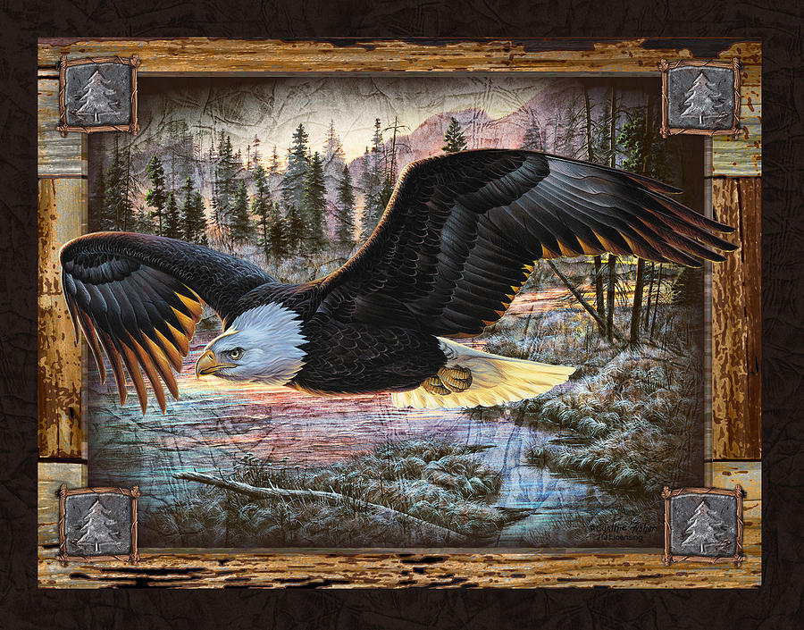 Eagle Painting - Deco Eagle by JQ Licensing