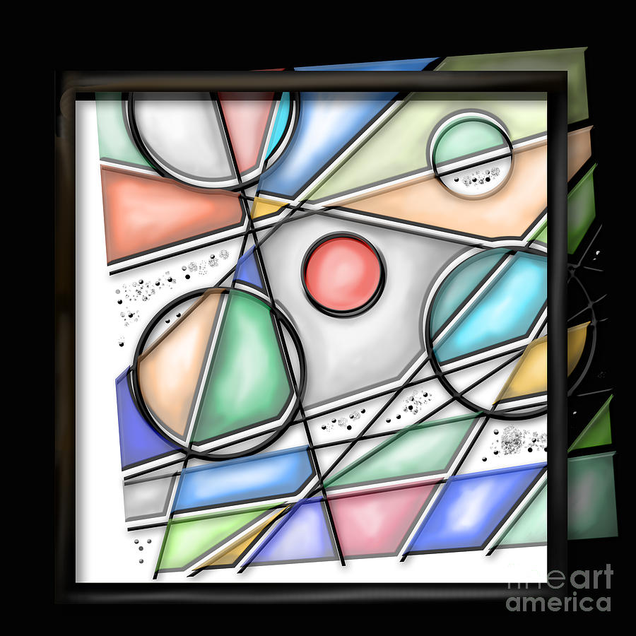 Kathryn Painting - Deconstructed Stained Glass  by Kathryn L Novak