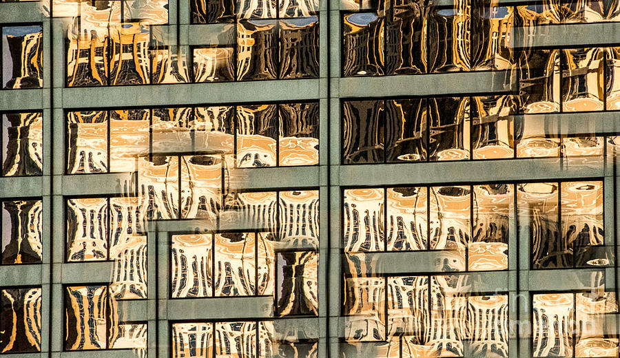 Deconstructed Window Reflections Las Vegas Photograph by Thomas Carroll