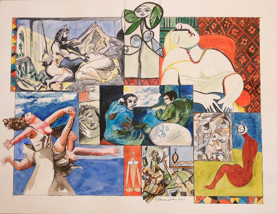 Deconstructing Picasso - Sleep and Fantasy Painting by Esther Newman-Cohen