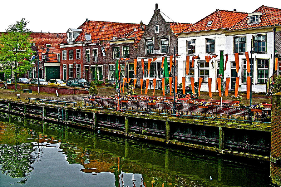 Decorations for Orange Day to Celebrate the Queens Birthday in Enkhuizen-Netherlands Photograph by Ruth Hager