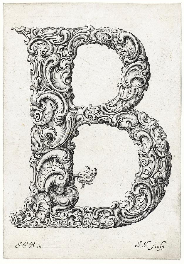 Decorative Letter Type B 1650 Photograph by Georgia Clare
