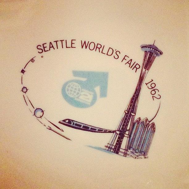 Seattle Photograph - Decorative Plate! #seattle #worldsfair by Kevin Smith