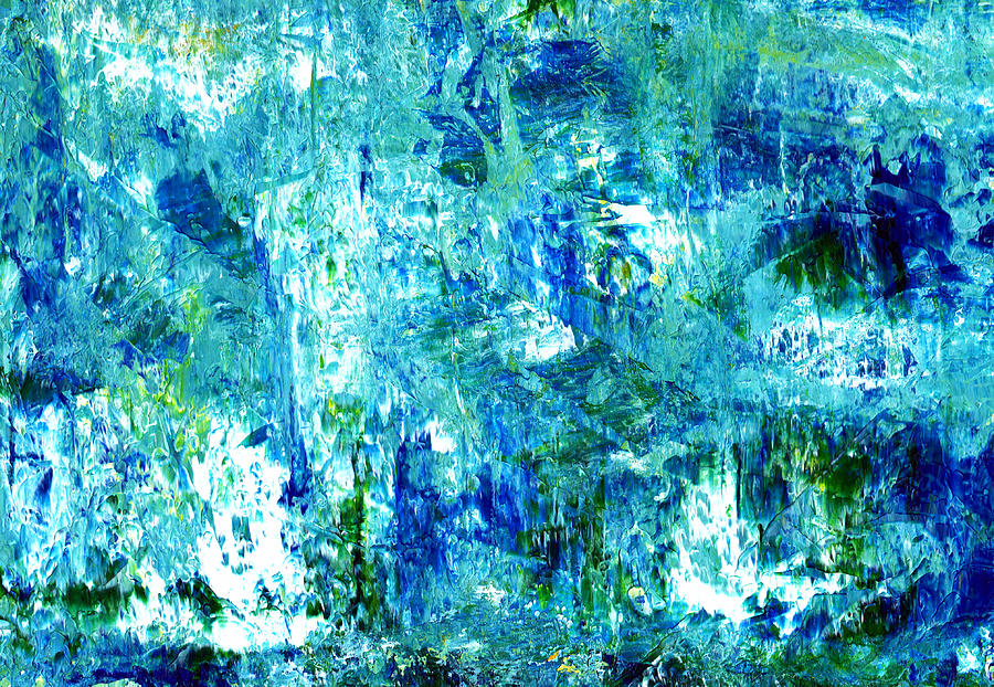 Abstract Painting - Deep Blue by Christine Minnee