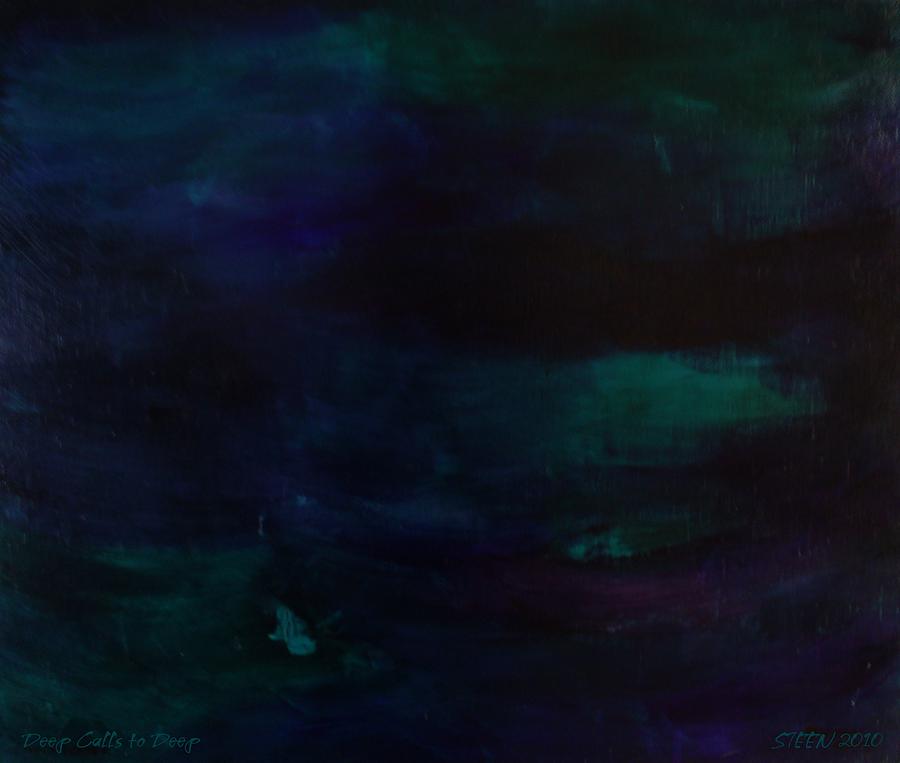 Deep Calls Unto Deep Painting by Christine Nichols