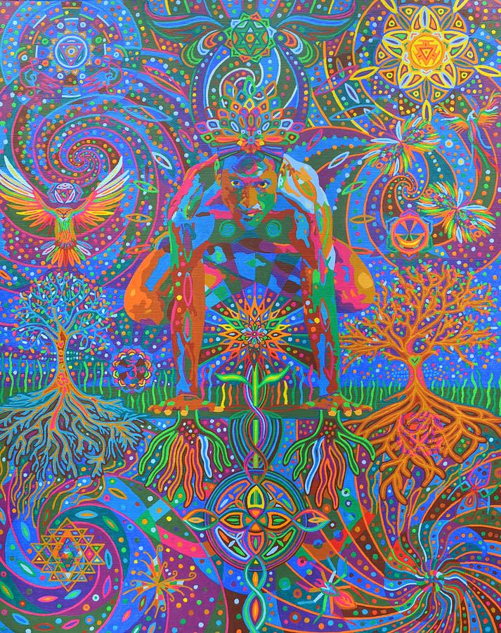 Yogic Painting - Deep Consonance - 2013 by Karmym Yogic Painting - Deep Consonance - 2013 by Karmym