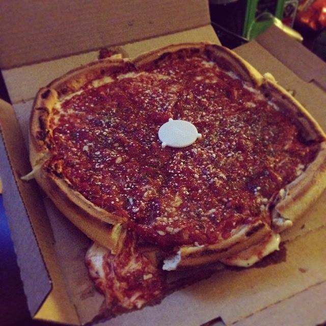 Chicago Photograph - Deep Dish #chicago #pizza #iminheaven by Lauren C