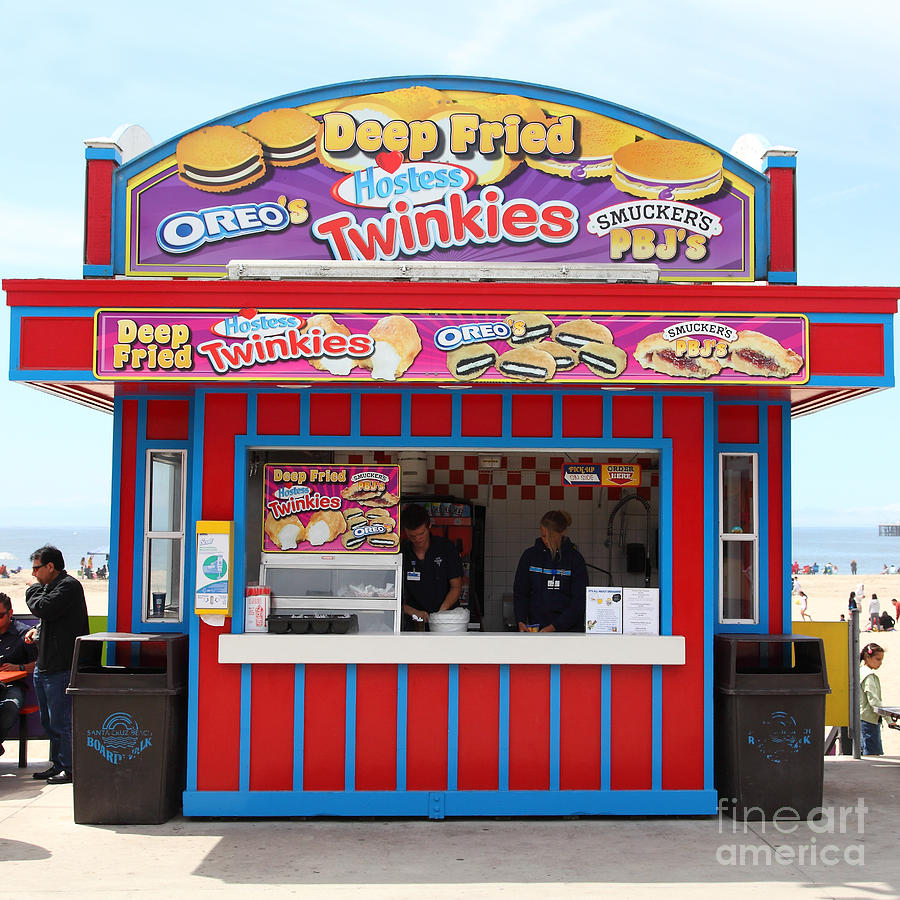 Deep Fried Hostess Twinkies At The Santa Cruz Beach Boardwalk California 5D23689 Photograph by Wingsdomain Art and Photography