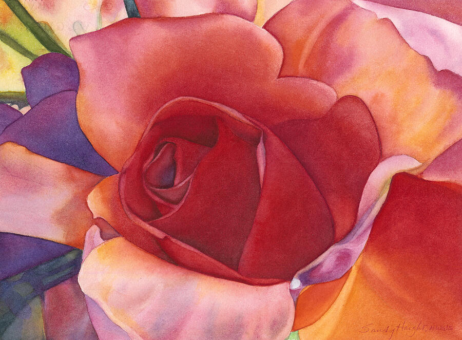 Mothers Day Painting - Deep Heart by Sandy Haight
