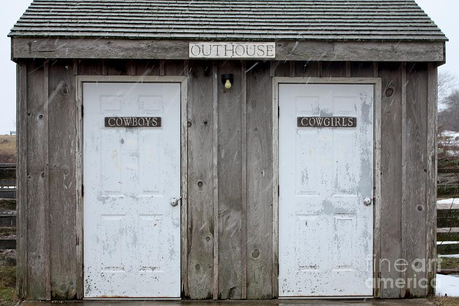 Deep Hollow Ranch Outhouse Photograph by John Telfer