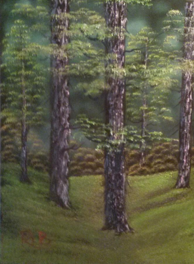 Nature Painting - Deep In The Forest by Lee Bowman