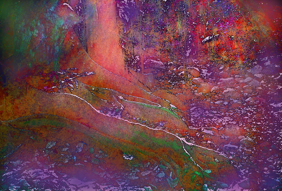 Abstract Digital Art - Deep In The Rain Forest by Ian  MacDonald