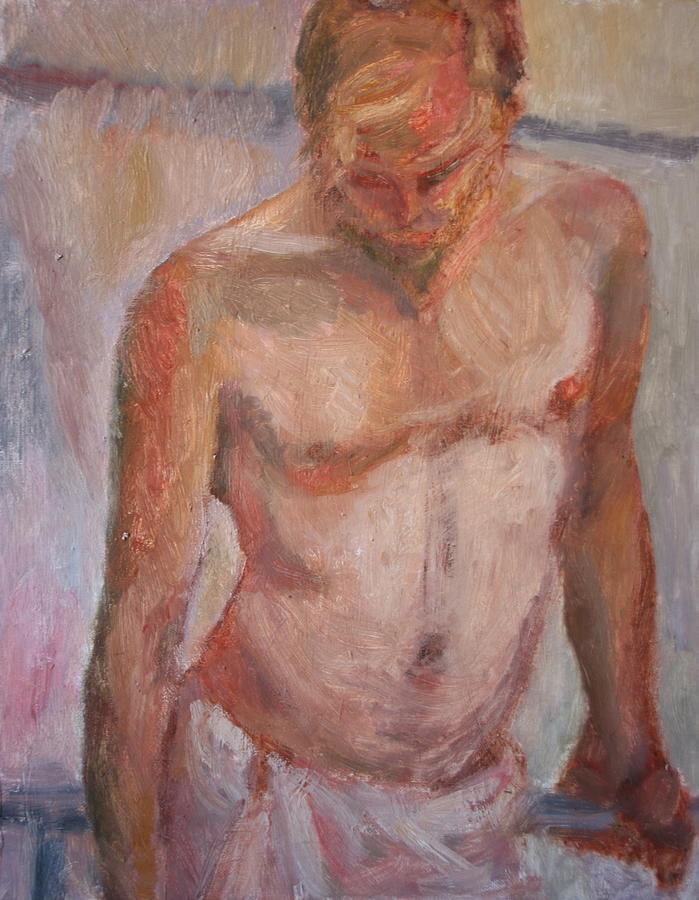 Untitled  - Original Impressionist Figure Painting Painting by Quin Sweetman