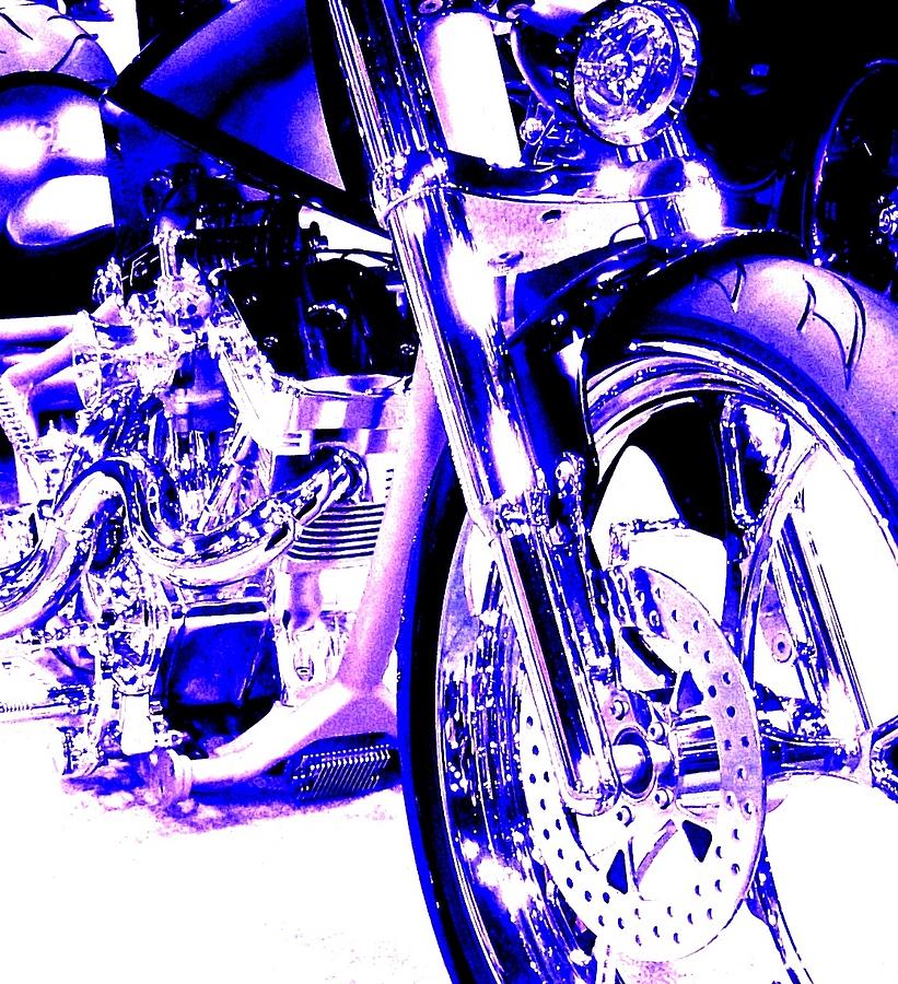 Deep Purple Art On Two Wheels Photograph by Don Struke