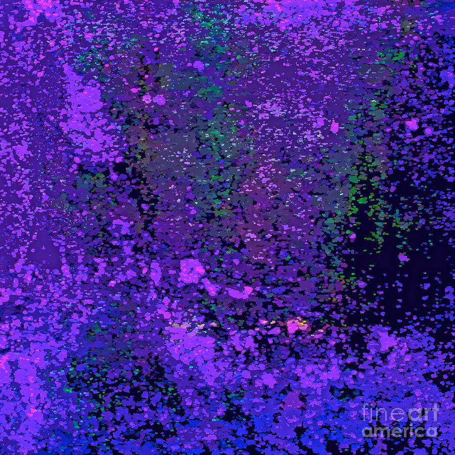 Deep Painting - Deep Purple Passions Abstract by Saundra Myles