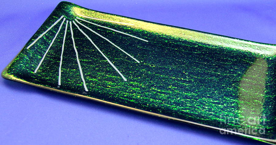 Glass Glass Art - Deep Rays by Gaby Tench Glass Glass Art - Deep Rays by Gaby Tench
