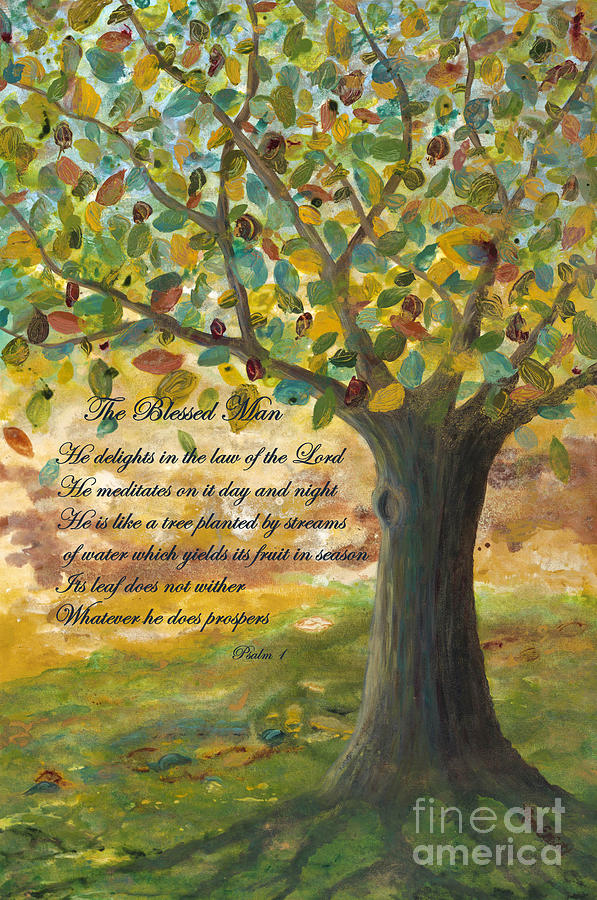 Deep Rootswith Scripture Painting by Mona Elliott