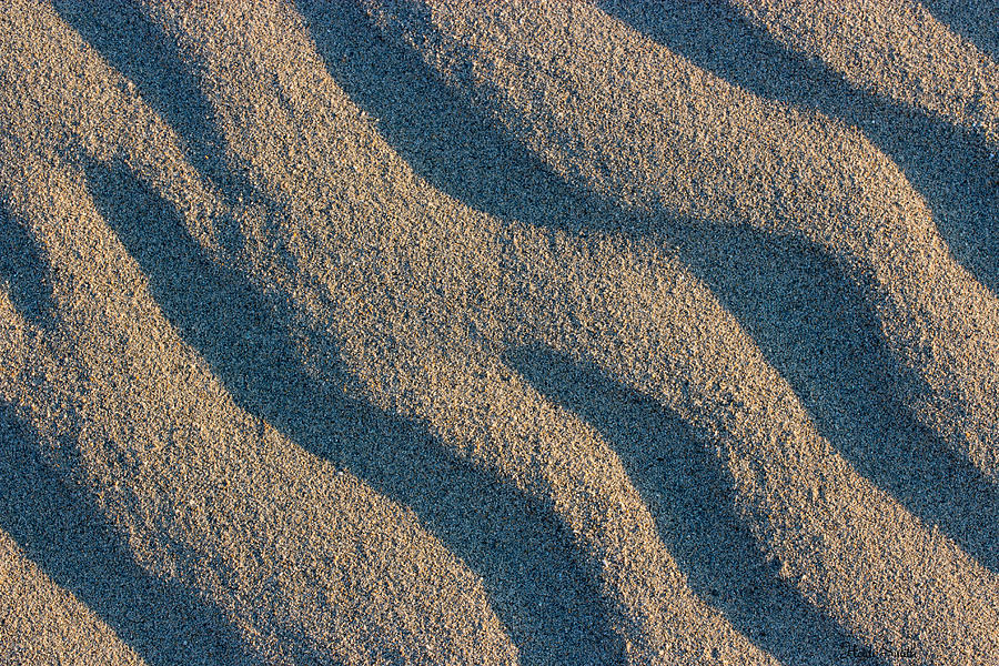 Deep Shadows Sand Abstract  Photograph by Heidi Smith