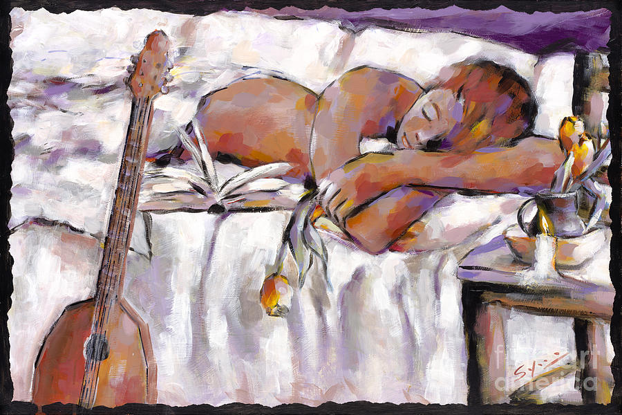 Deep Sleep Painting by J Christian Sajous
