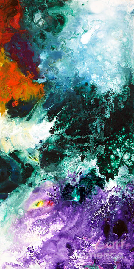 Deep Space Canvas Two Painting by Sally Trace