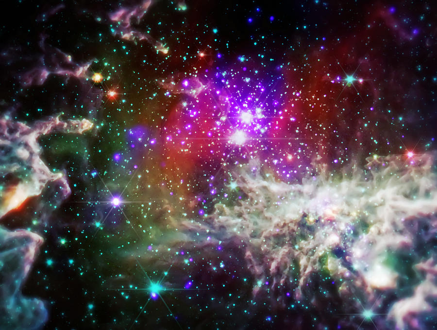 Space Photograph - Deep Space Nebula 3  by Jennifer Rondinelli Reilly - Fine Art Photography
