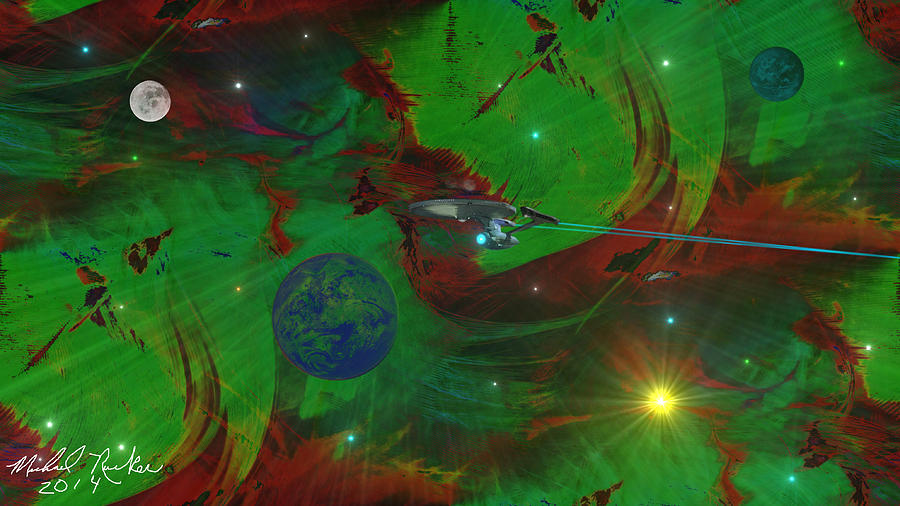 Deep Space / Star Trek Digital Art by Michael Rucker