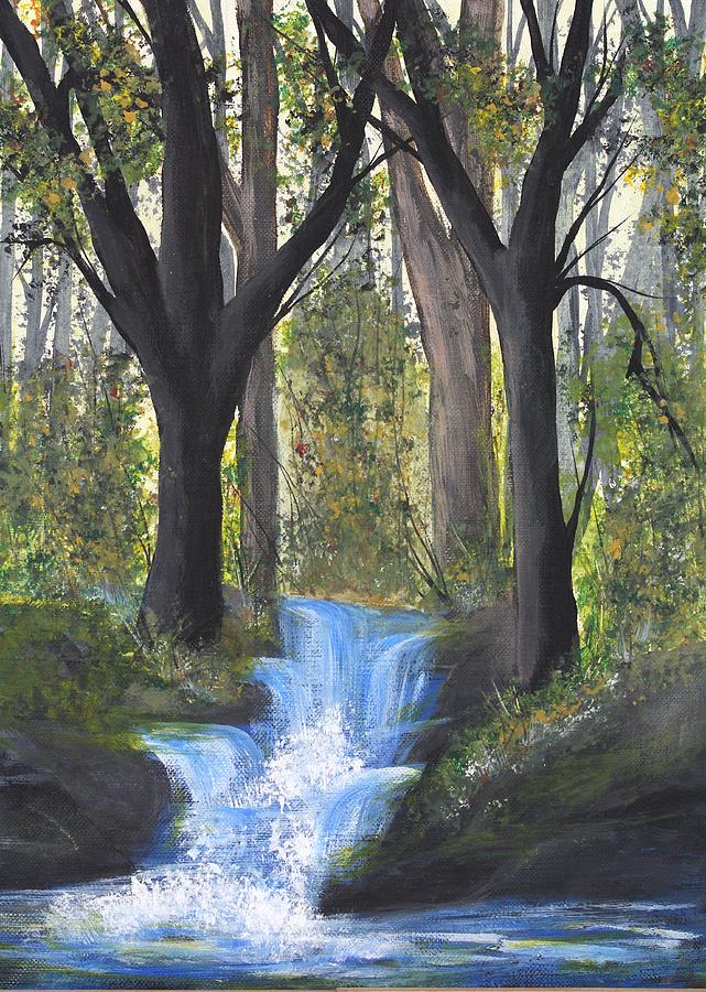 Tree Painting - Deep Water Study #2 by Sandra Artimowich