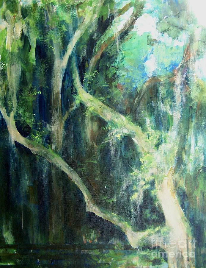 Deep Woods Painting by Mary Lynne Powers
