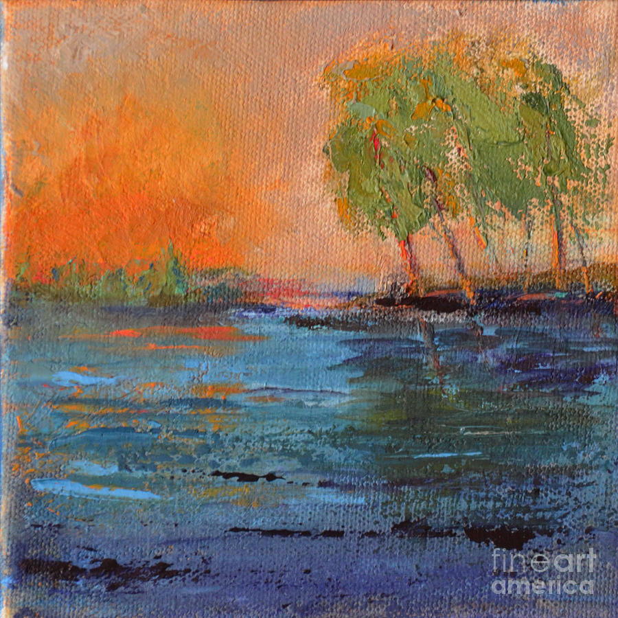 Deepest Sunset Painting by Patricia Caldwell