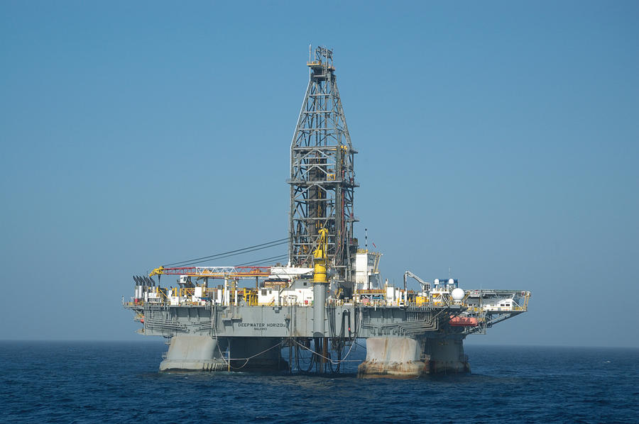 Deepwater Horizon Offshore oil rig Photograph by Landbysea