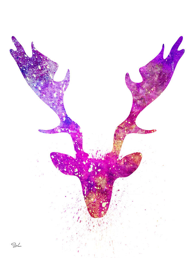 Illustration Photograph - Deer 3 by Watercolor Girl