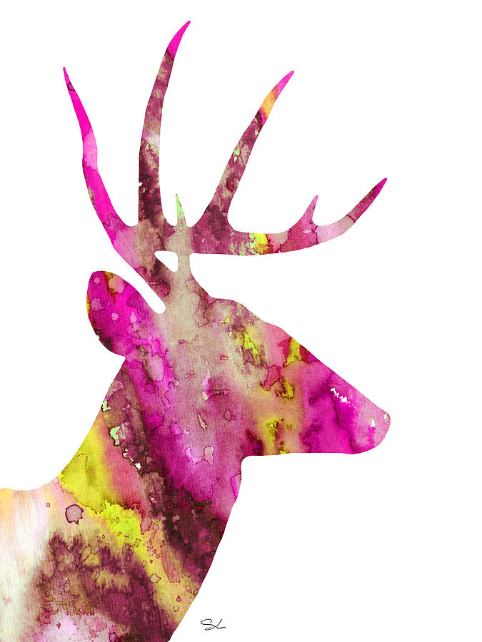Illustration Photograph - Deer 4 by Watercolor Girl