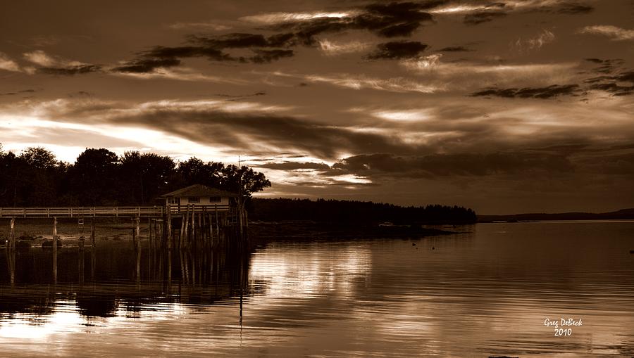 Deer Isle Sunset Photograph by Greg DeBeck