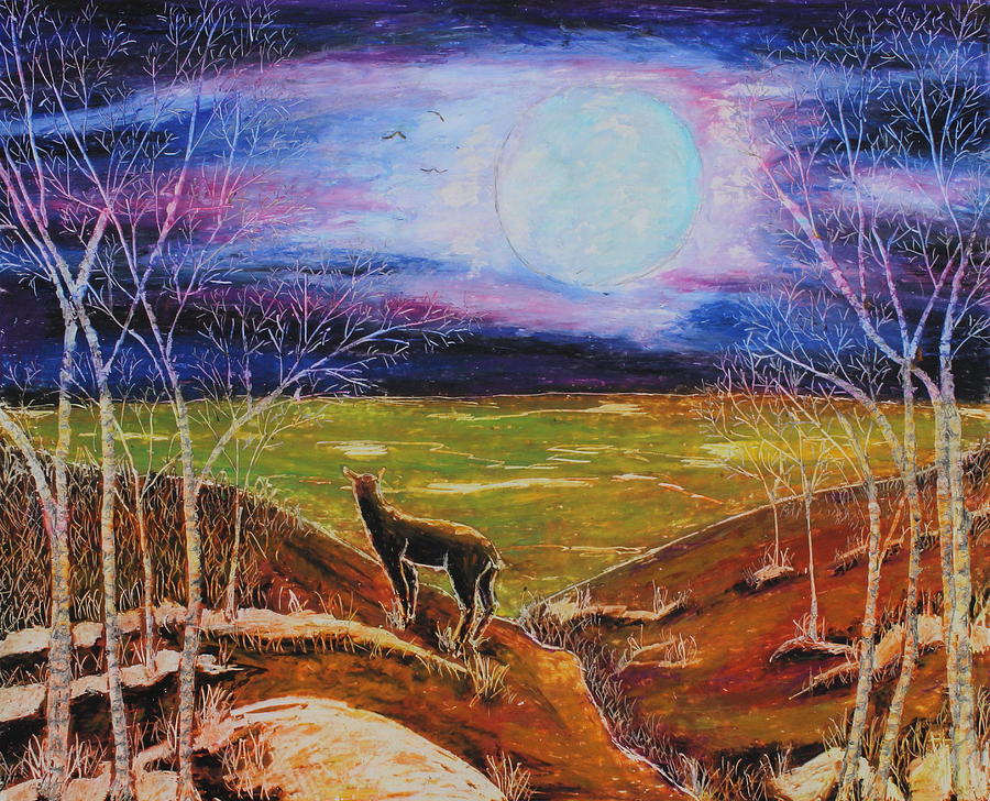 Deer Painting - Deer On The Plain by Jeanne Fischer
