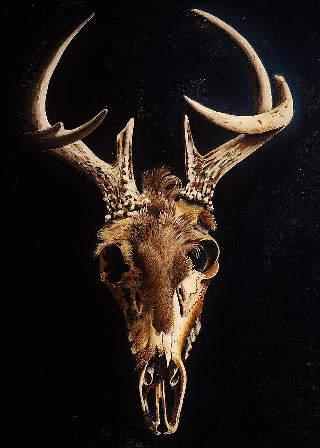 Deer Skull Painting