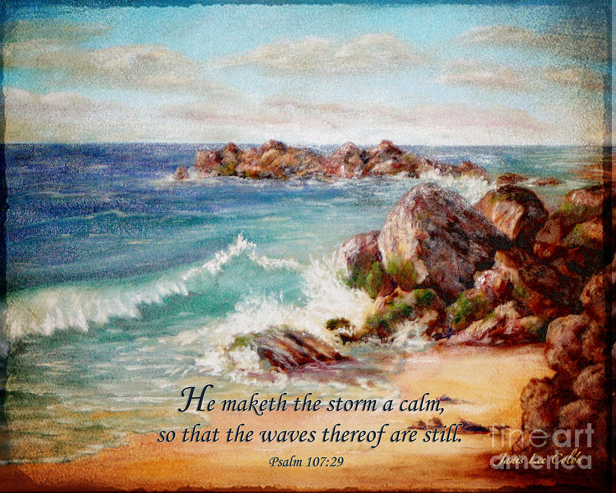 Deerfield Wave Psalm 107 Painting by Janis Lee Colon