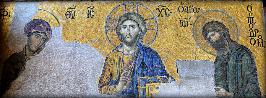Deesis Mosaic -- Hagia Sophia Photograph by Stephen Stookey