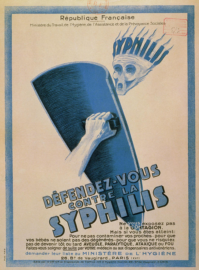Syphilis Photograph - Defendez-vous Contre La Syphilis by Jean-loup Charmet/science Photo Library