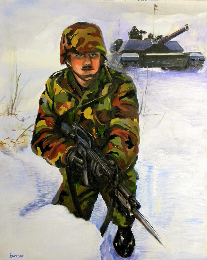 Defending the Gap Painting by Richard Barone