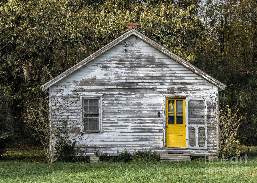 Defiant Yellow Door Photograph by Terry Rowe