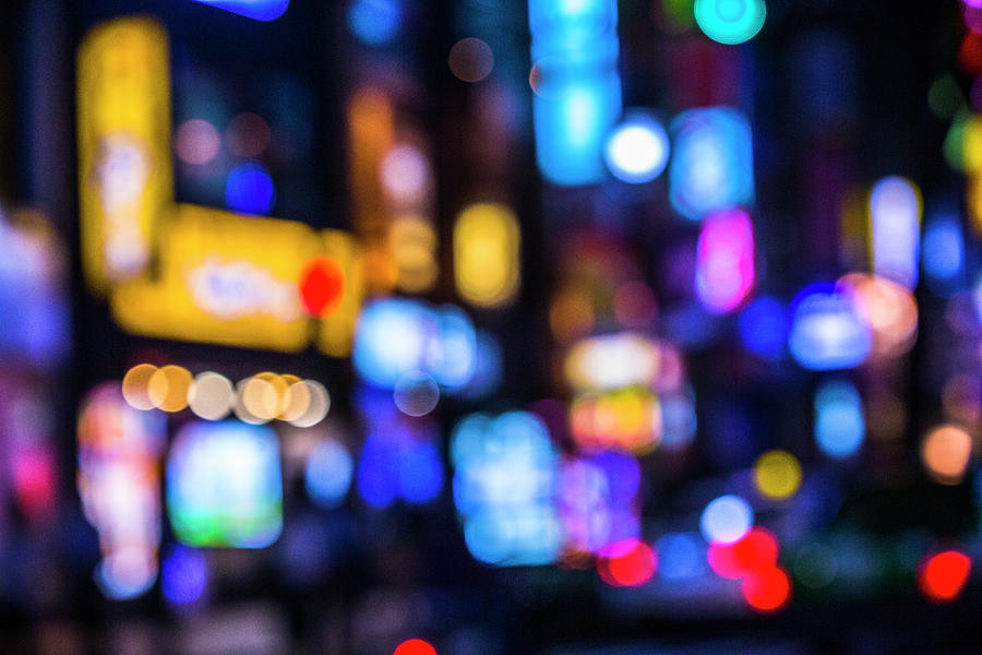 Defocused Lights Of Cityscape Bokeh Photograph by Jays Photo