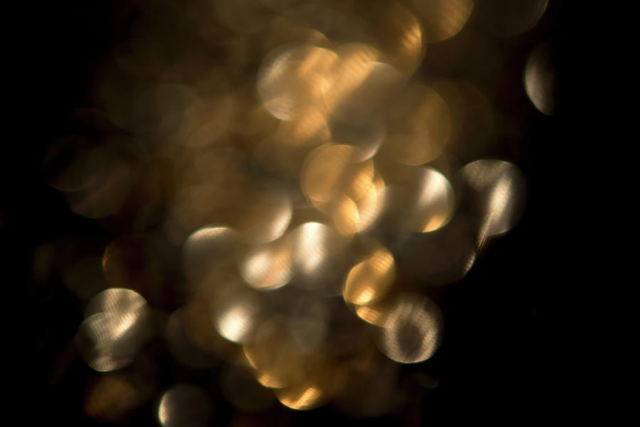 Defocussed Golden Lights Photograph by Gm Stock Films