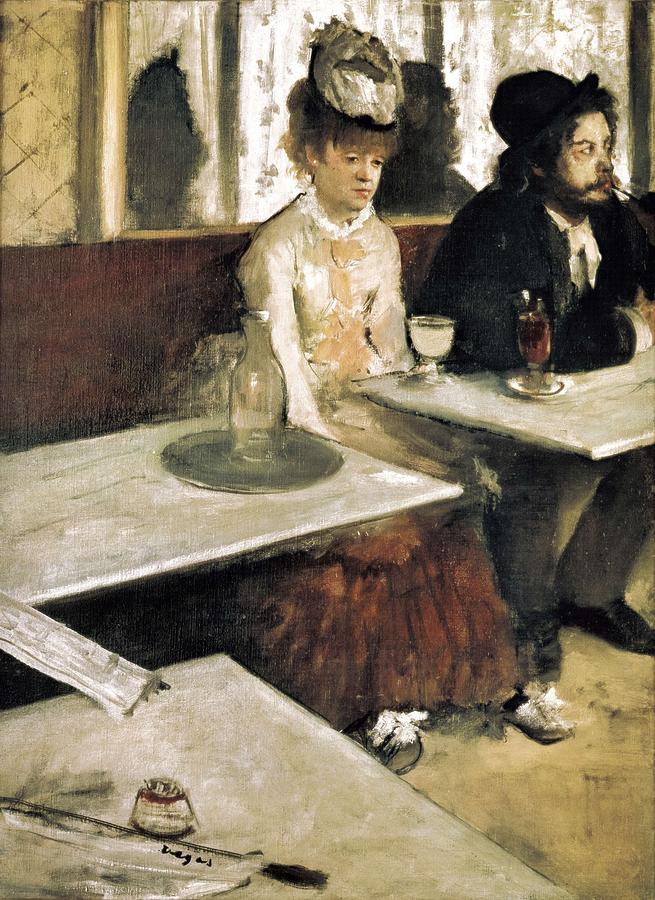Degas, Edgar 1834-1917. In A Caf Or Photograph by Everett
