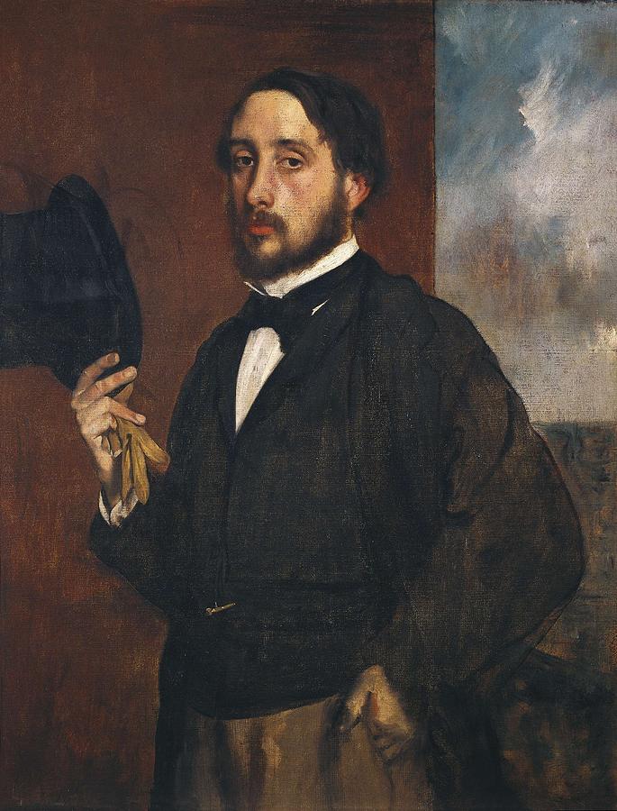 Edgar Degas Photograph - Degas, Edgar 1834-1917. Self-portrait by Everett