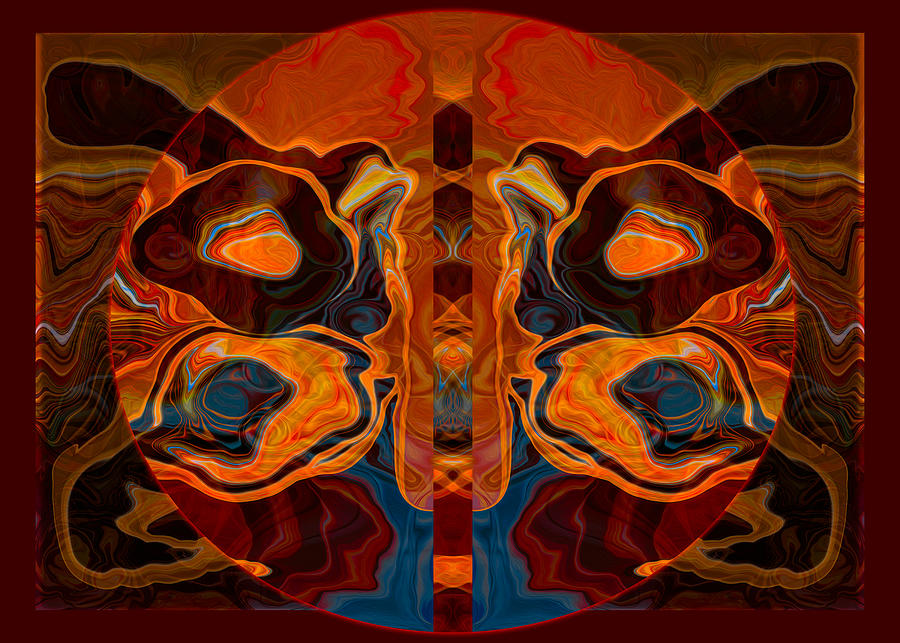 Deities Abstract Digital Artwork Painting by Omaste Witkowski