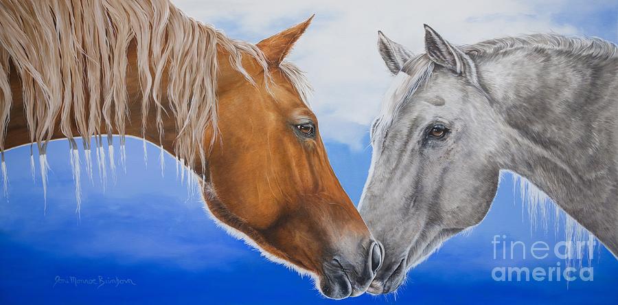 Horses Painting - Deja Vu by Joni Beinborn