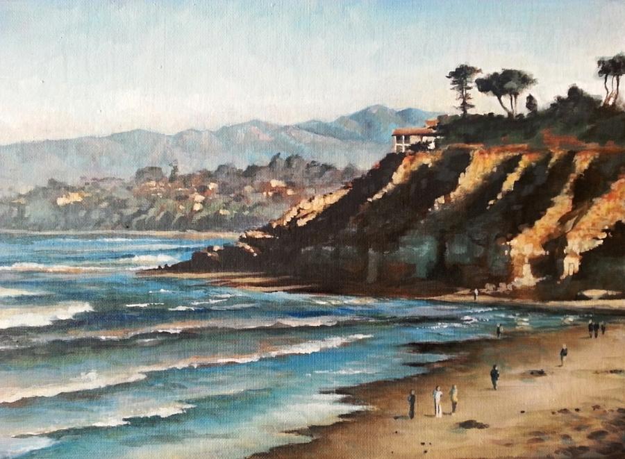 Del Mar Morning Painting by Mike Worthen
