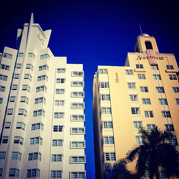 Architecture Photograph - Delano And National Hotels - Miami ( by Joel Lopez