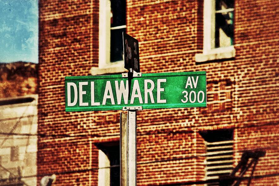 Delaware Avenue Street Sign Photograph by Jim Albritton